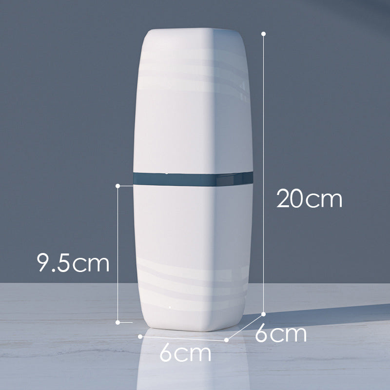 Portable Travel Toothbrush Case and Cup for Couples