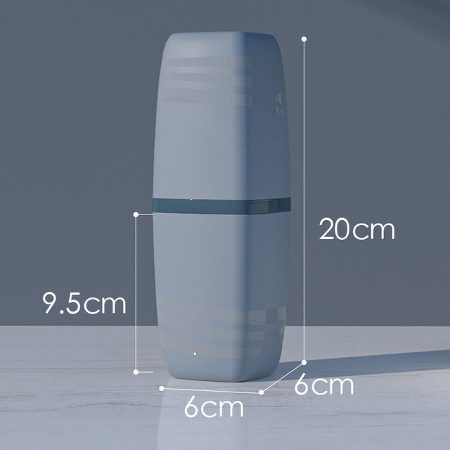Portable Travel Toothbrush Case and Cup for Couples