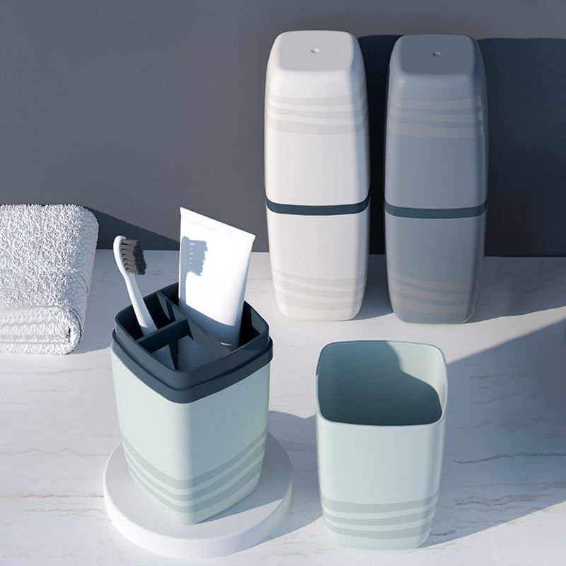 Portable Travel Toothbrush Case and Cup for Couples
