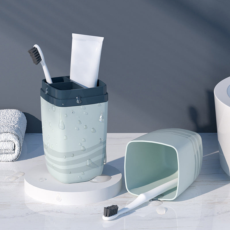 Portable Travel Toothbrush Case and Cup for Couples